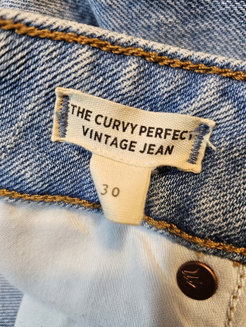 NWT Madewell The Curvy Perfect Vintage Jean Comfort Stretch High Rise Raw Hem - Picture 14 of 16